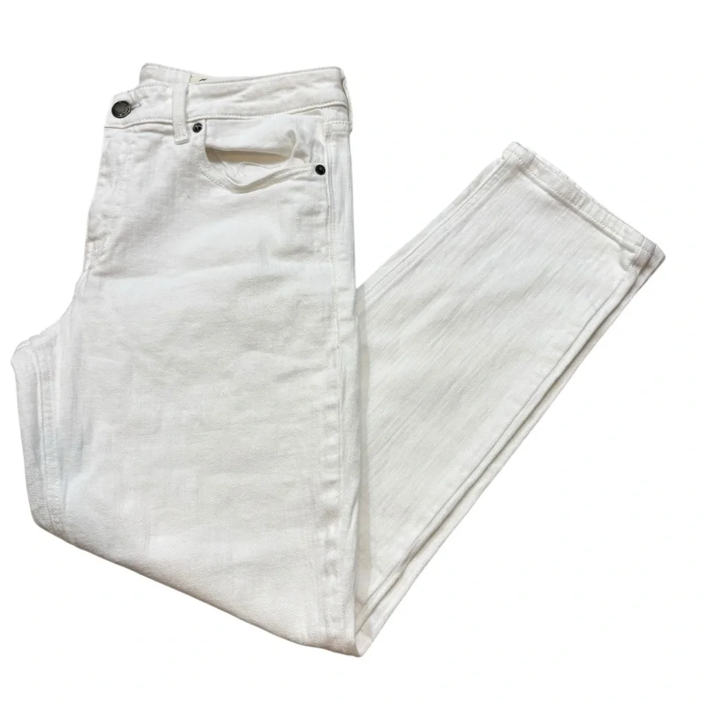 Ladies Cosmic Blue Love White Denim Jeans Size Straight Leg Size‎ 30
